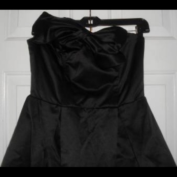 Womens Black Kate Young Strapless Party Dress 6 - Picture 5 of 8